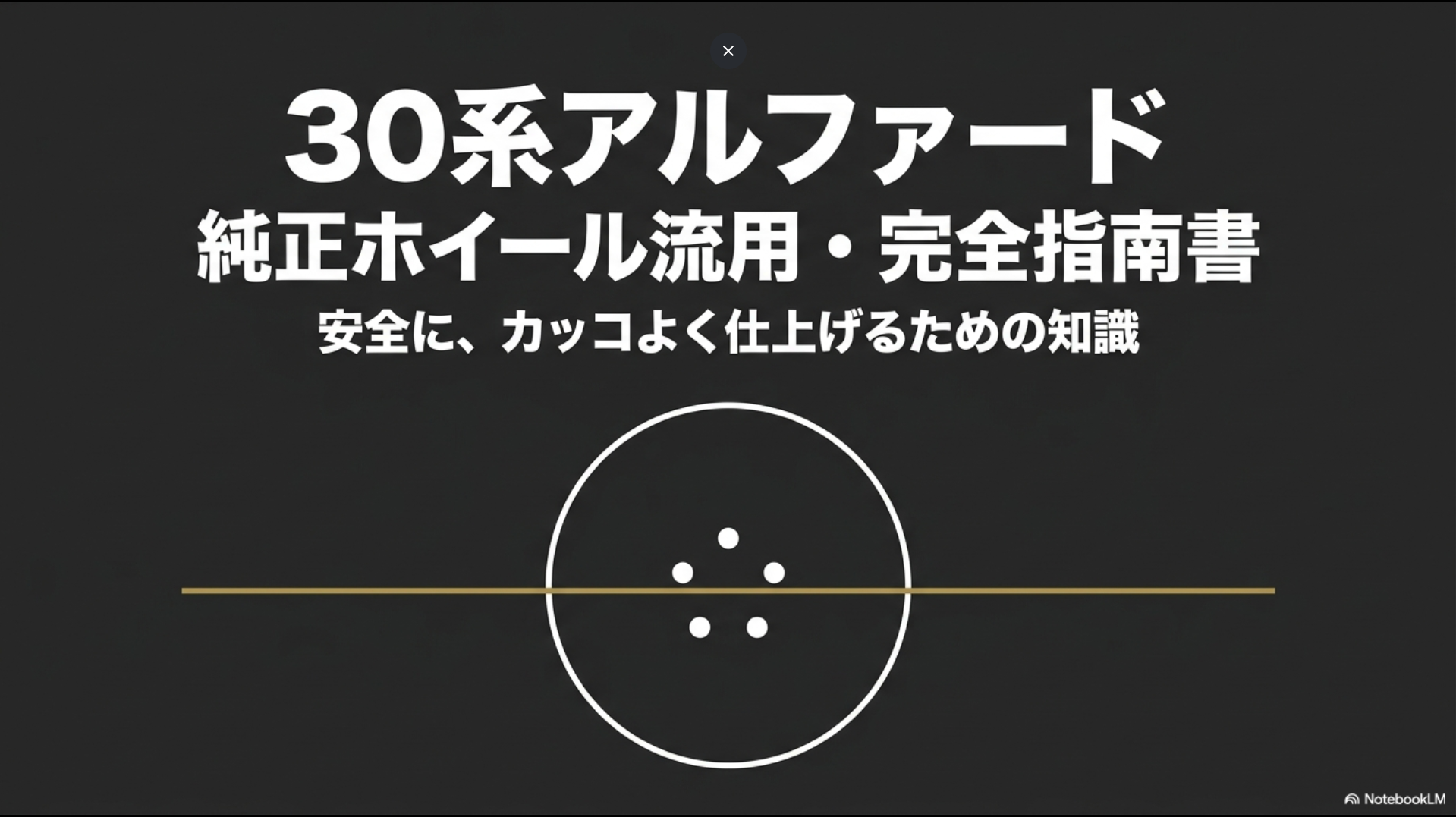 30アルファード純正ホイール流用ガイド！サイズと注意点を解説