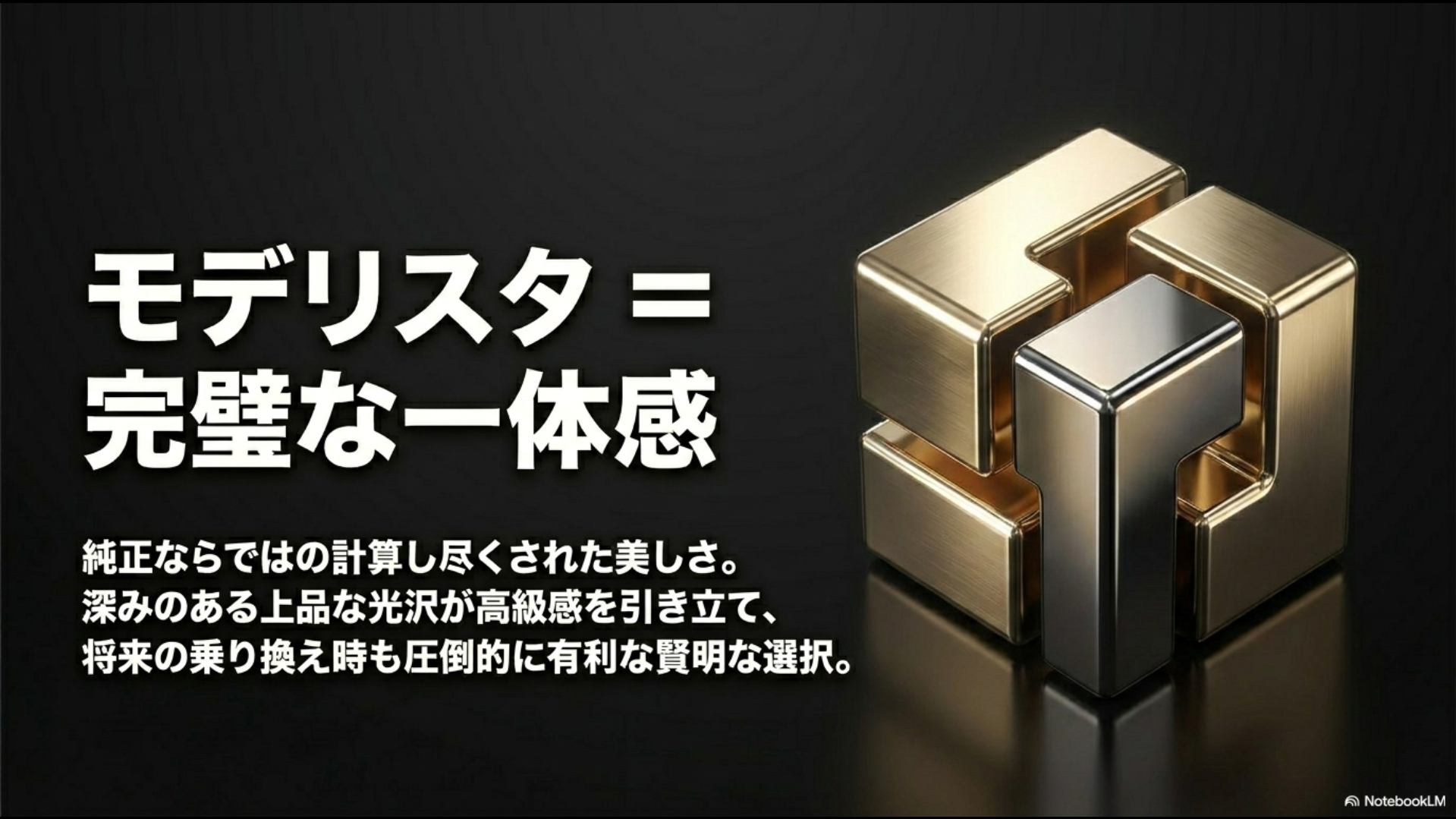 モデリスタは完璧な一体感をもたらす。純正ならではの計算し尽くされた美しさ