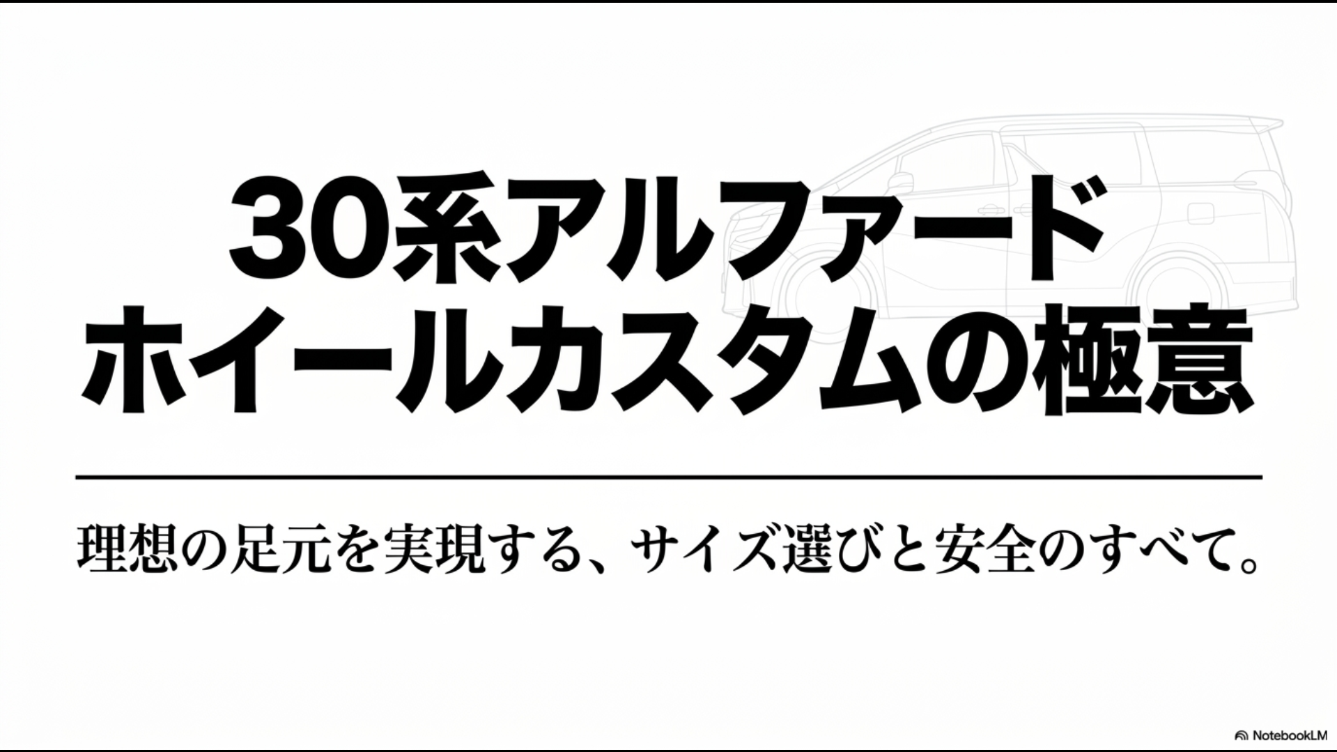 30系アルファードのホイールカスタムの極意を解説するタイトル画像
