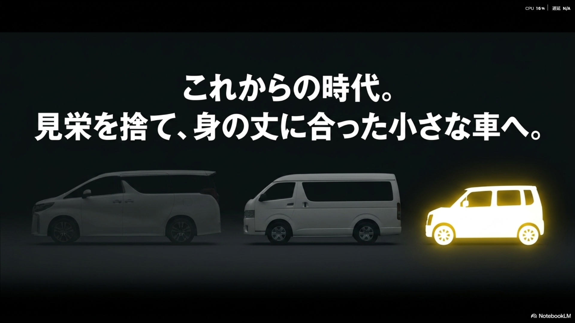 見栄を捨てて維持費の安い身の丈に合った小さな車へ乗り換えるこれからの時代の選択