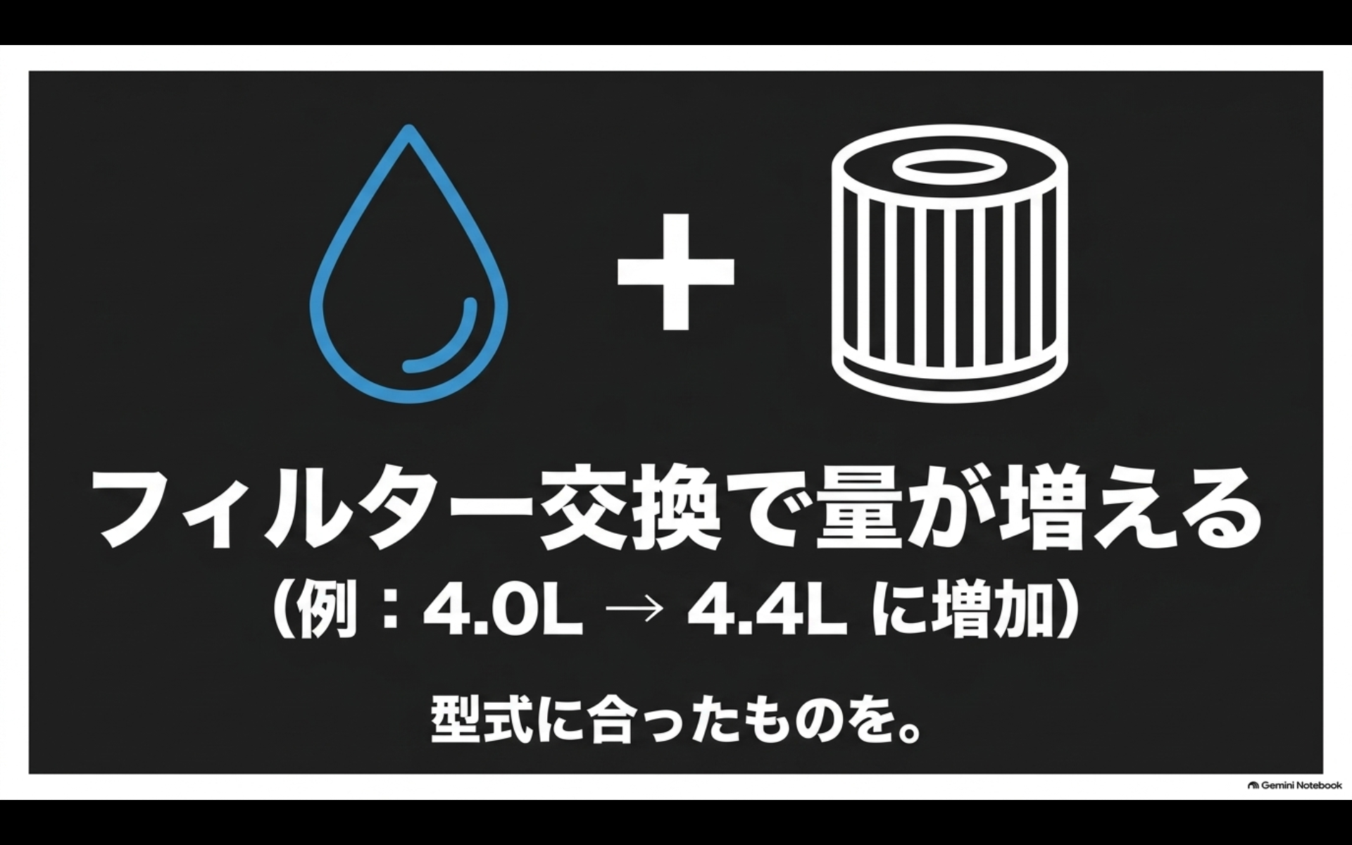 アルファードはオイルフィルターを同時交換するとエンジンオイルの必要量が増える