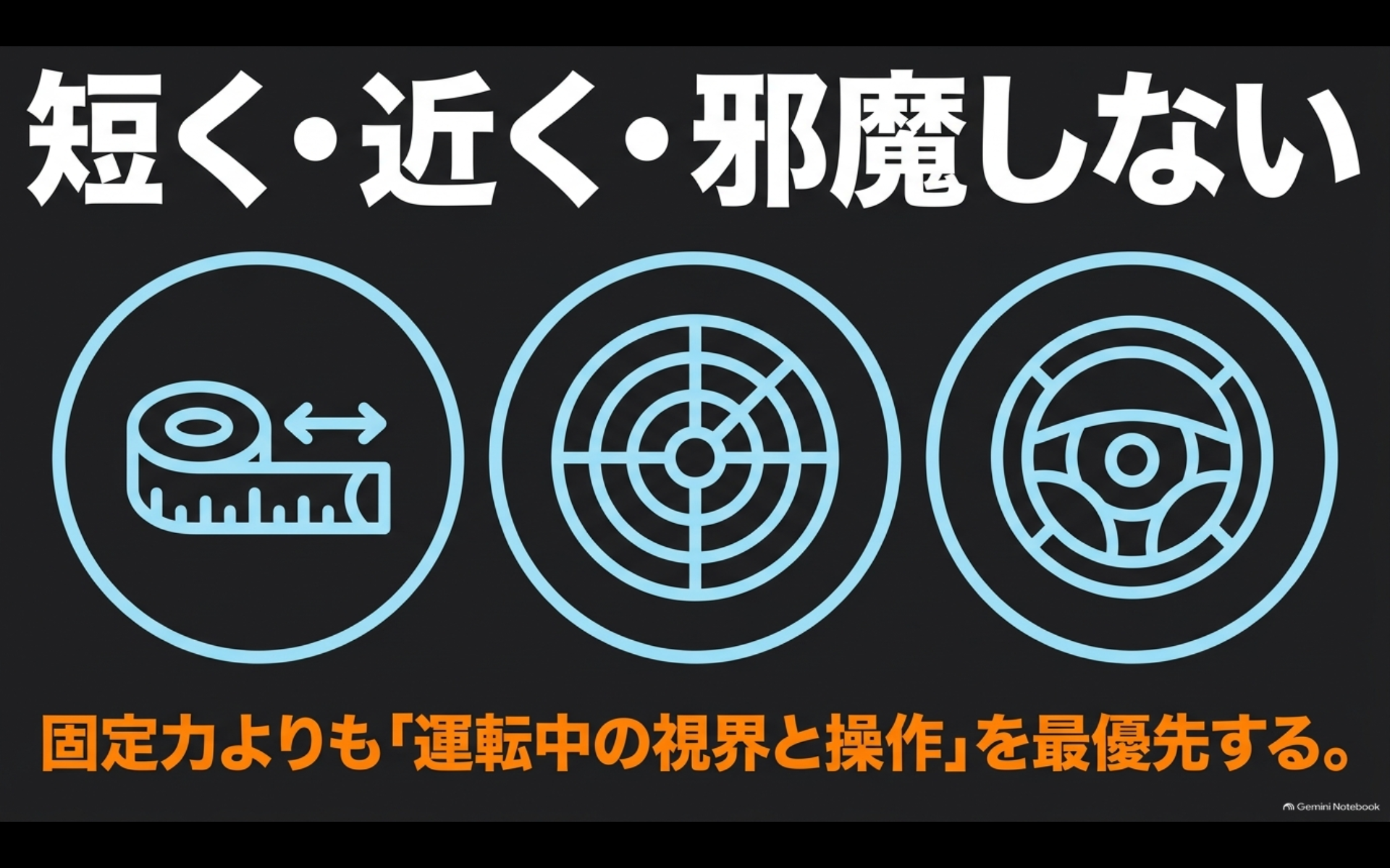 アルファードのスマホホルダーは固定力より視界と操作性を優先する