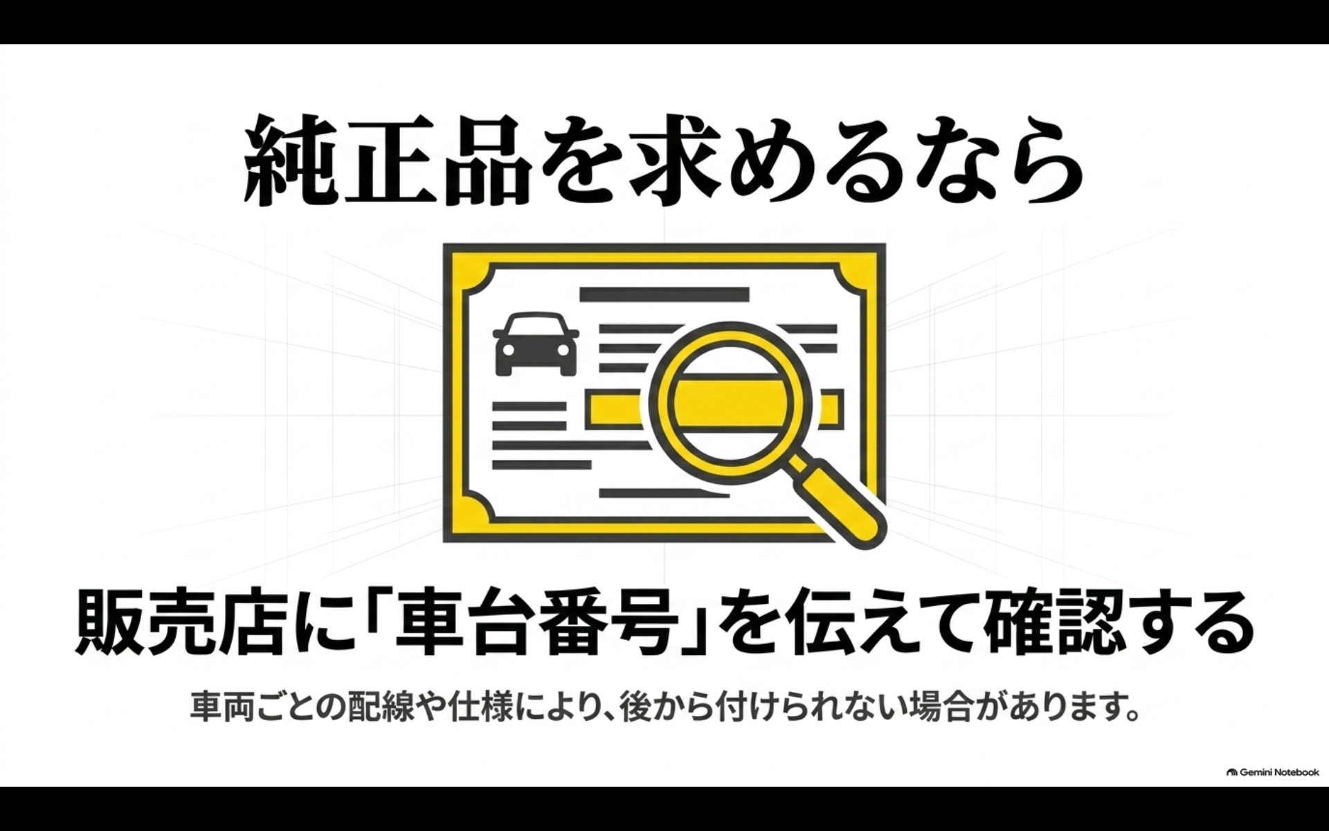 アルファード純正ユニバーサルステップの後付け可否を車台番号で販売店に確認する流れ