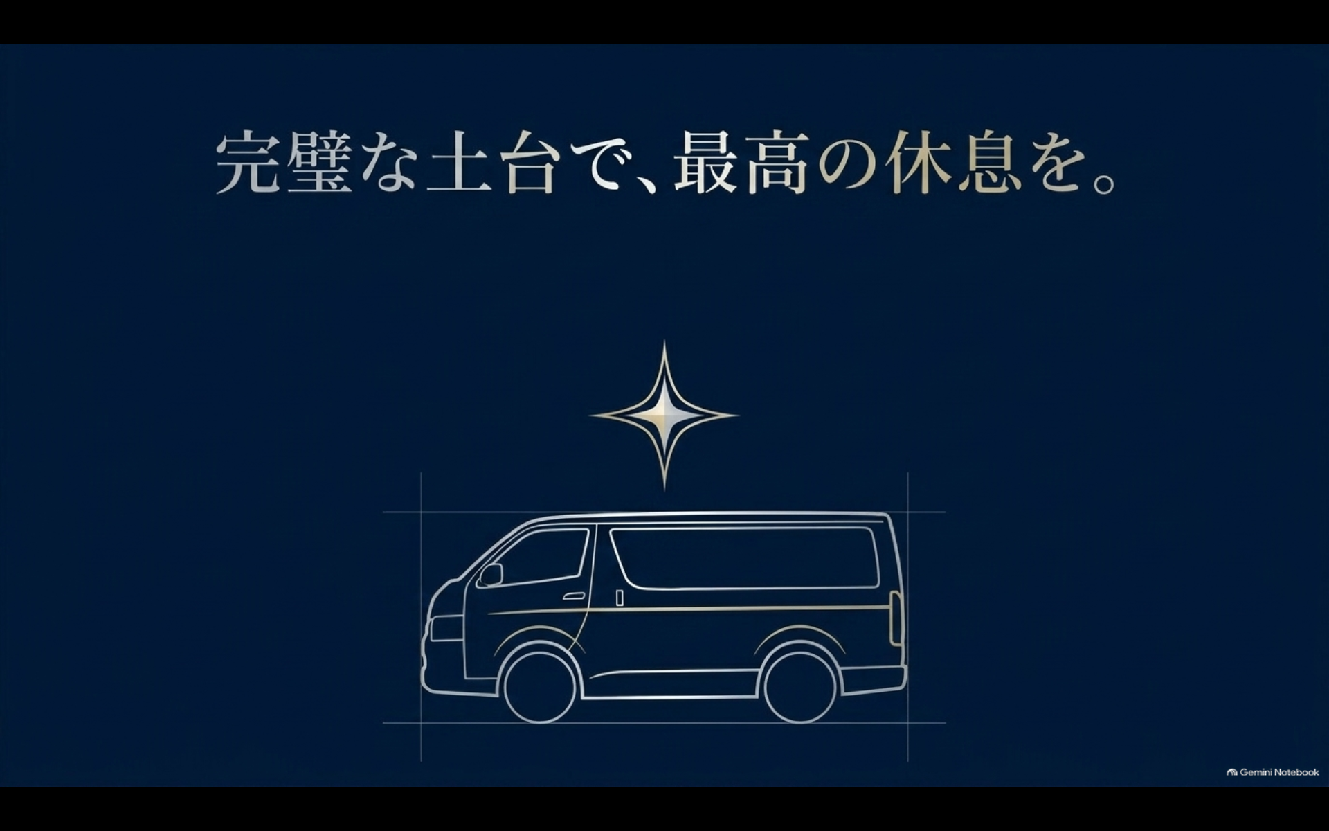 40系アルファードに快適な車中泊用ベッドを整えて休息するイメージ