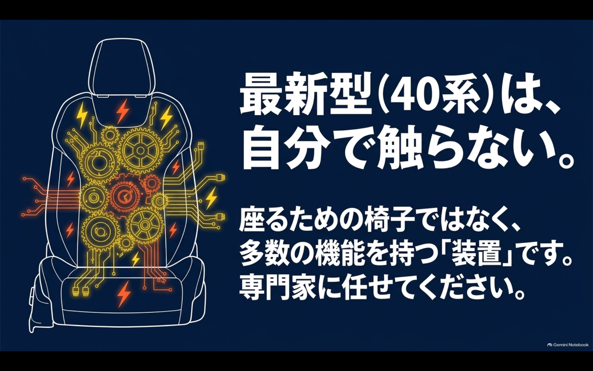 40系アルファードのセカンドシートは電動機構や快適装備が多くDIY取り外しに注意が必要